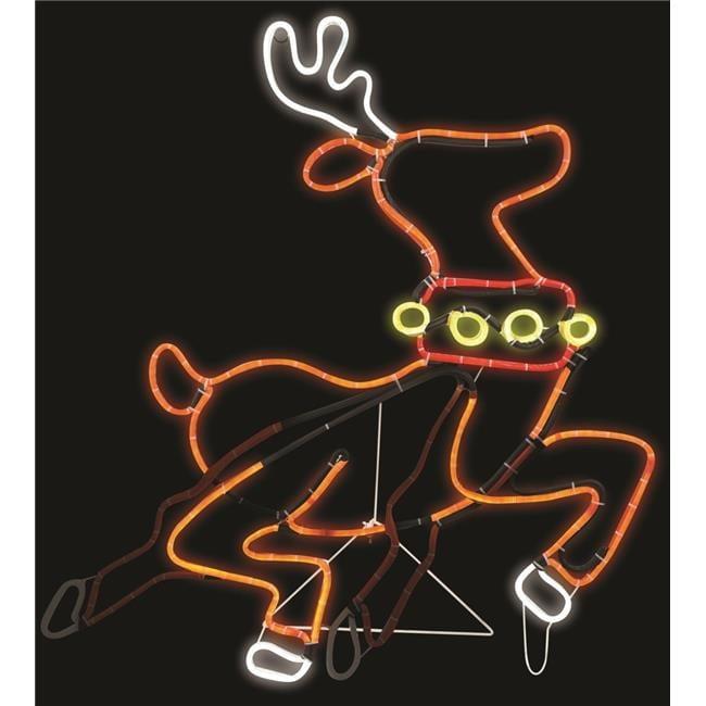 Neon LED Animated Reindeer Christmas Decoration