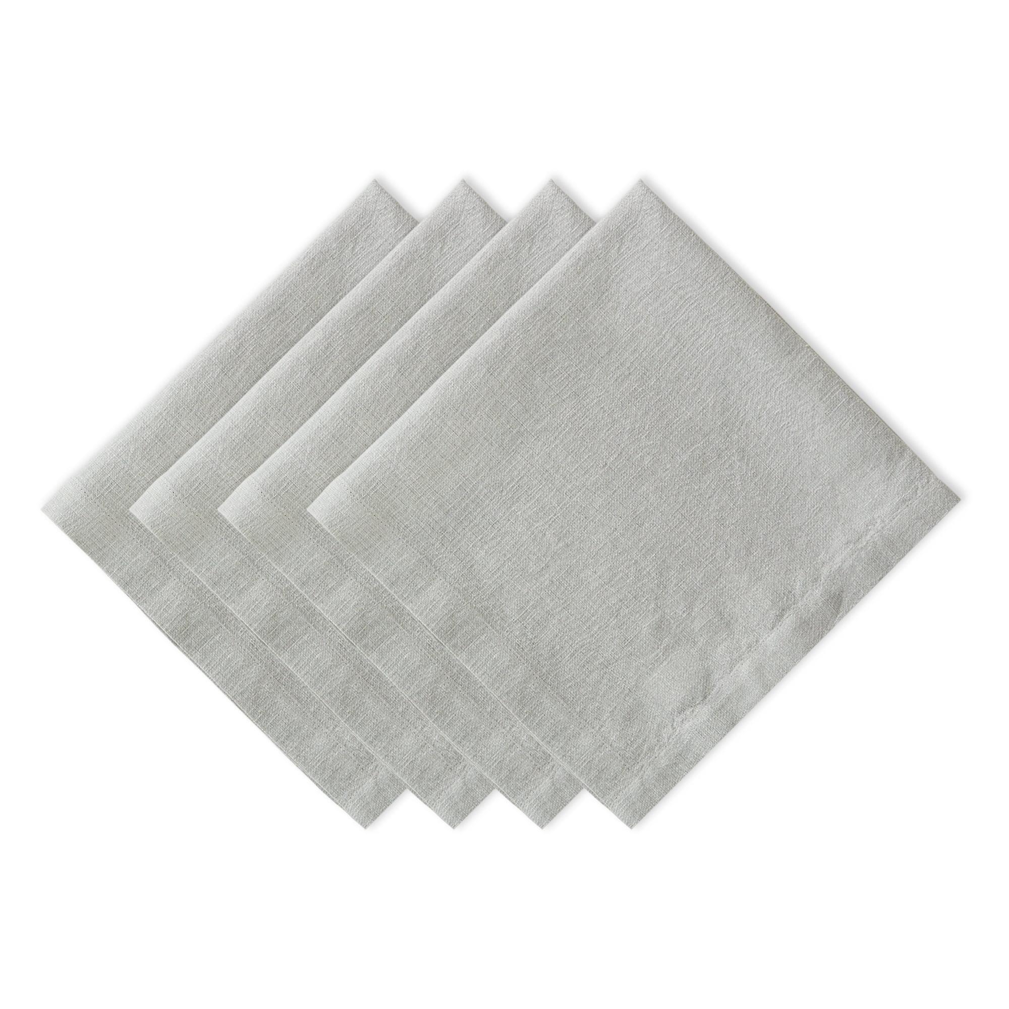 Light Rain Cotton Linen Blend 20" x 20" Napkin Set