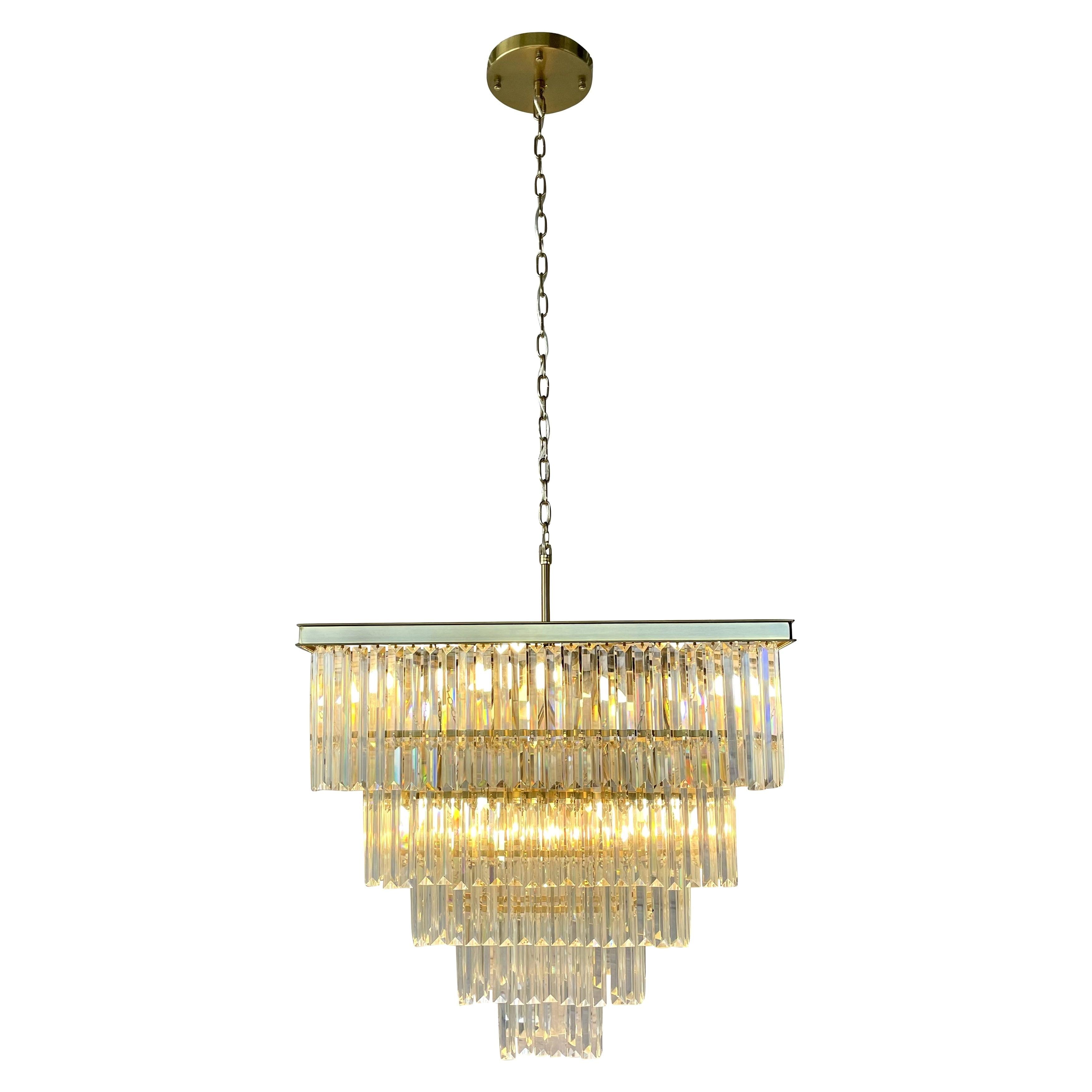 D'Angelo 16 - Light Dimmable Tiered Chandelier