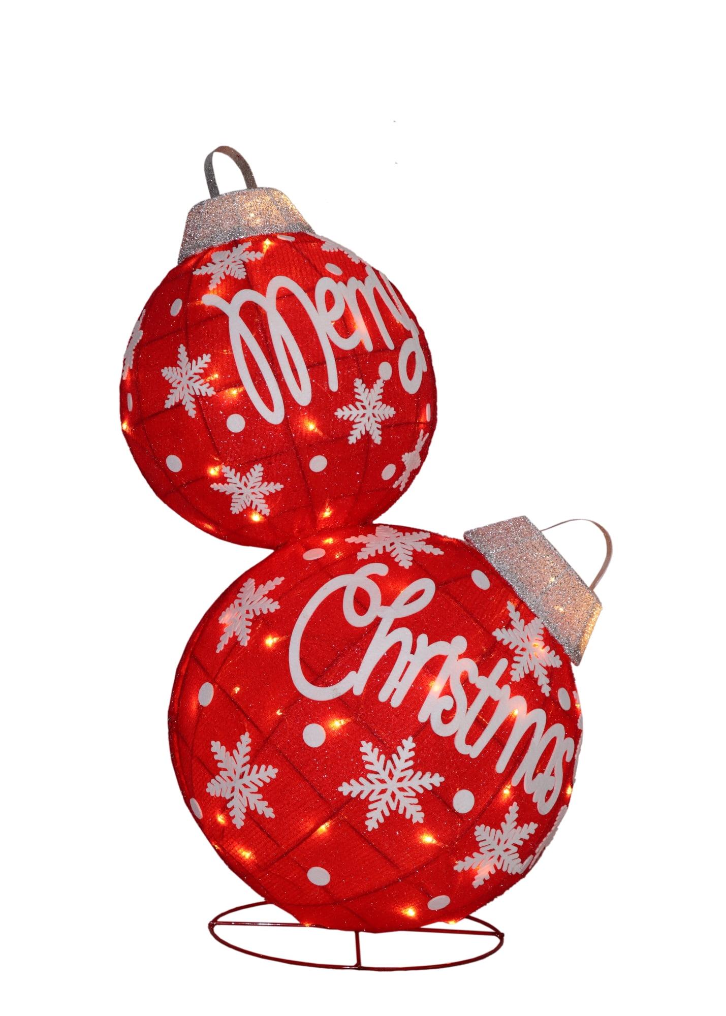 Northlight Seasonal Stacked Ornament Balls Outdoor Christmas Decoration Lights