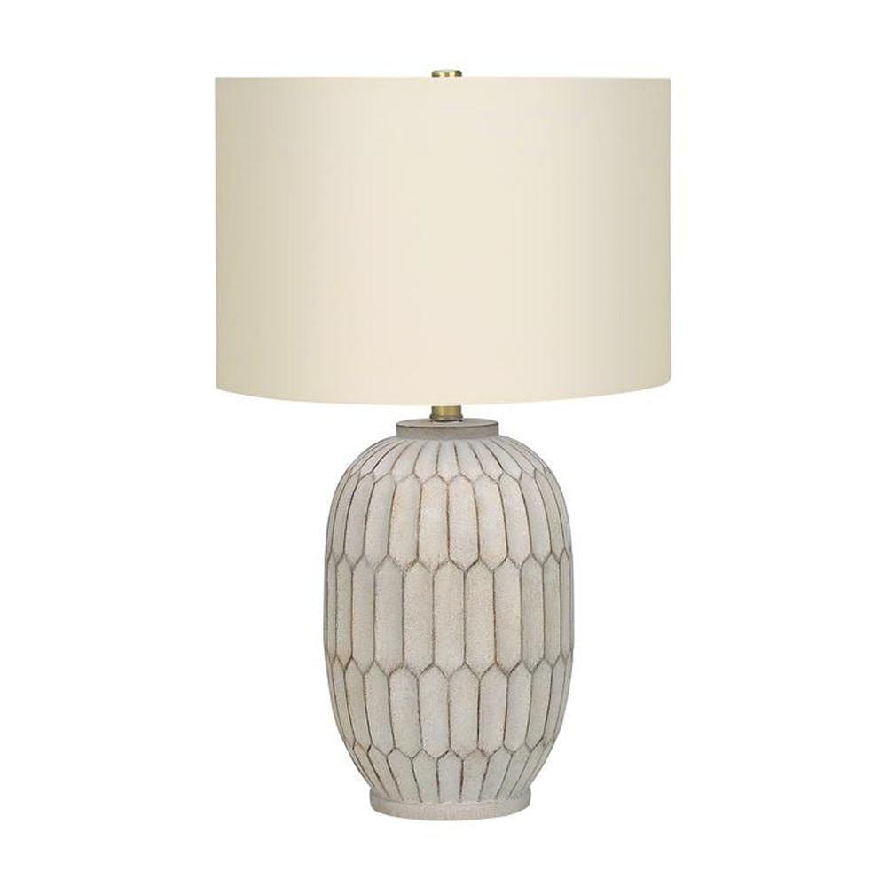 Monarch Specialties Lighting 24inchH Table Lamp Cream Resin Ivory / Cream Shade Transitional