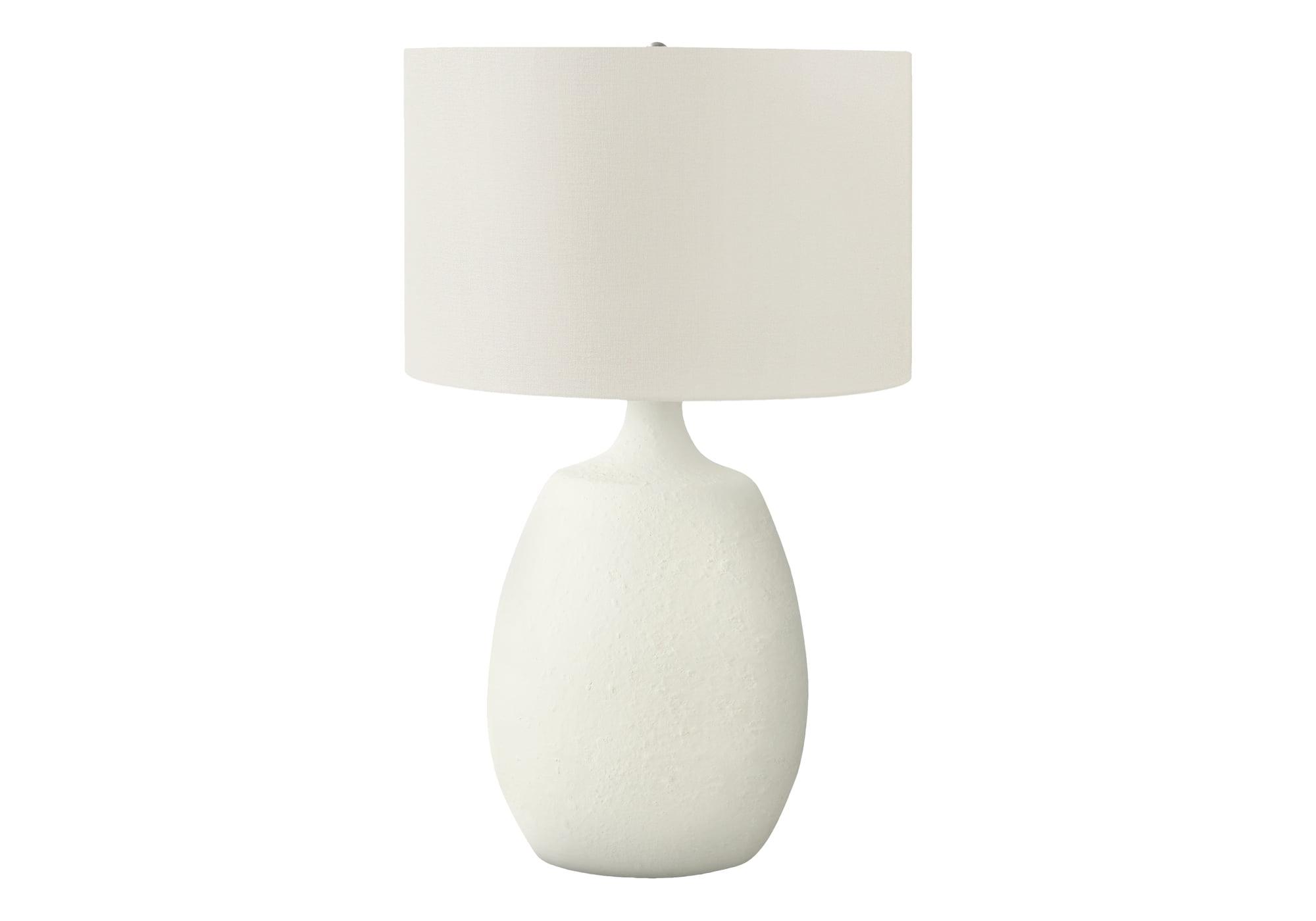 Monarch Specialties Lighting 26inchH Table Lamp Ivory / Cream Shade Cream Resin Contemporary
