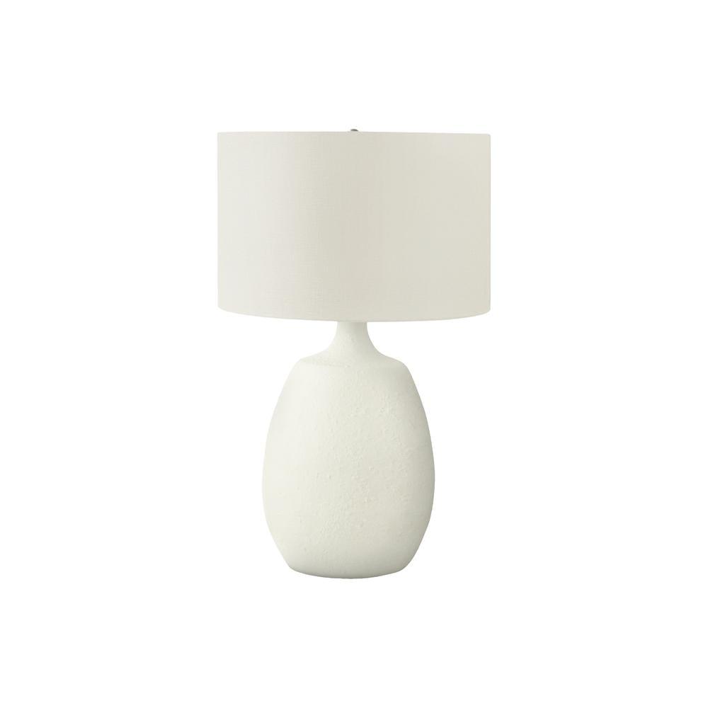 Monarch Specialties Lighting 26inchH Table Lamp Ivory / Cream Shade Cream Resin Contemporary