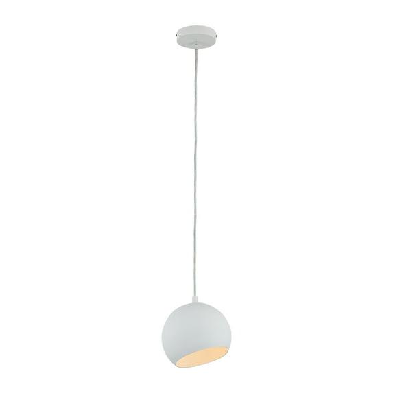 RADIANCE Goods Contemporary-Style 1 Light Matt White Ceiling Mini Pendant 8" Wide