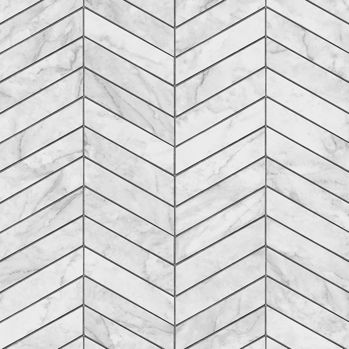 Lillian August Marbled Chevron Peel and Stick Wallpaper