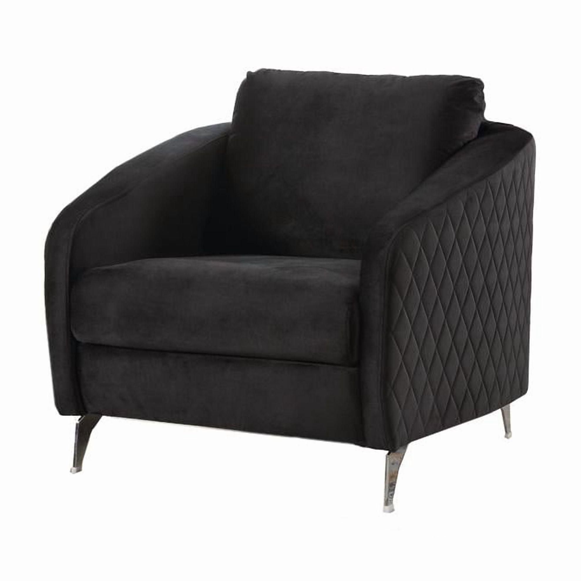 Think Urban Velvet Armchair with 4 Legs