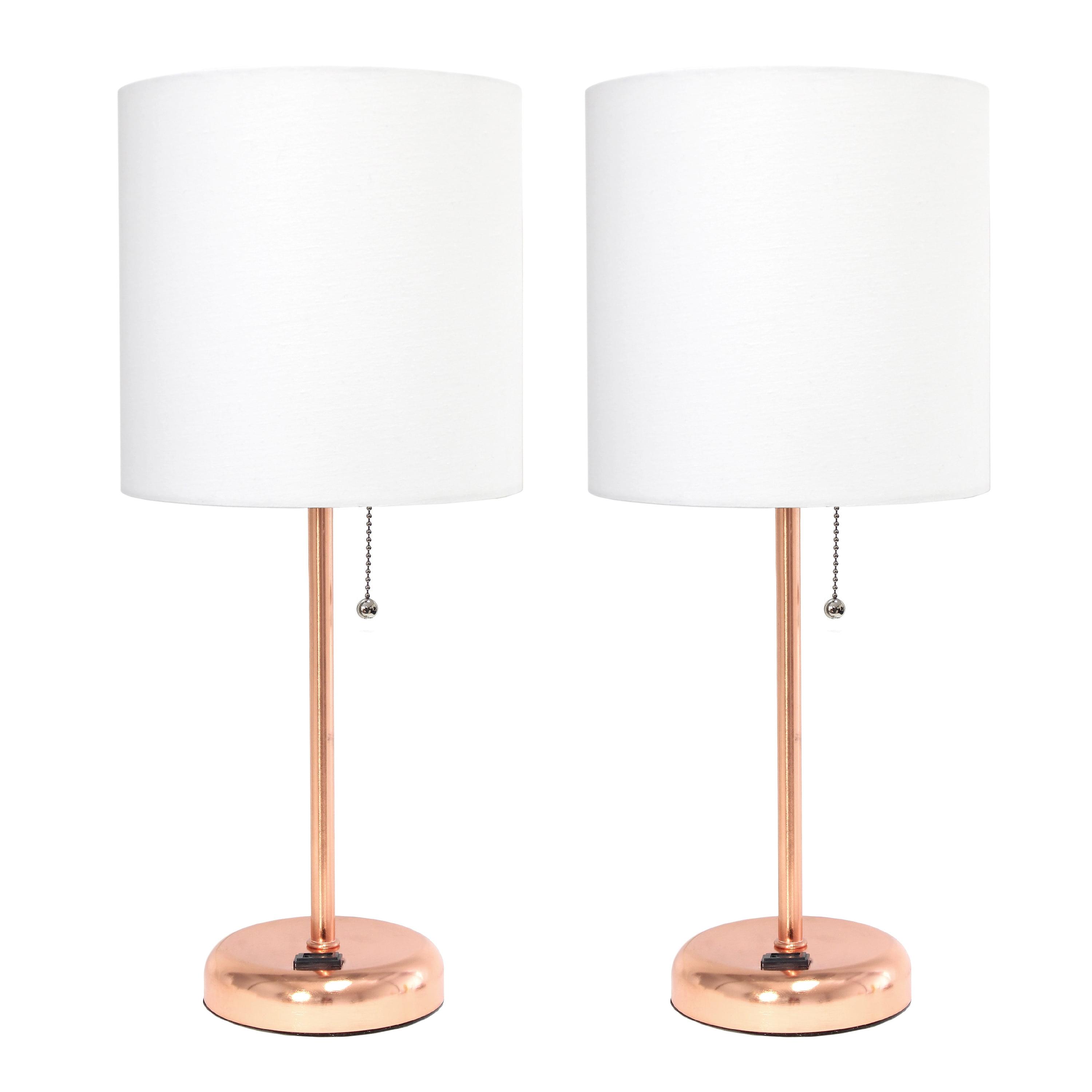 LimeLights Stick Lamp with Charging Outlet - Set of 2