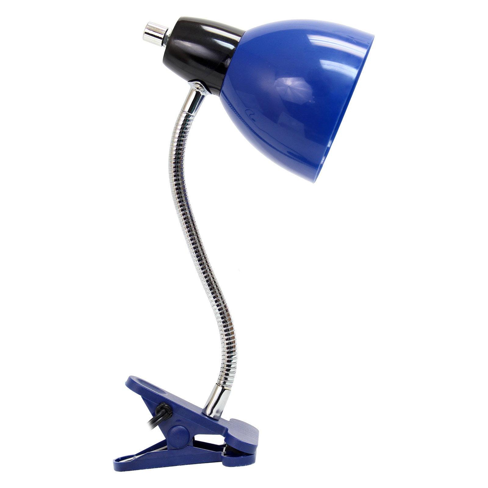 Adjustable Clip Lamp Light Blue - LimeLights: ETL Listed, No Assembly, 1-Year Warranty