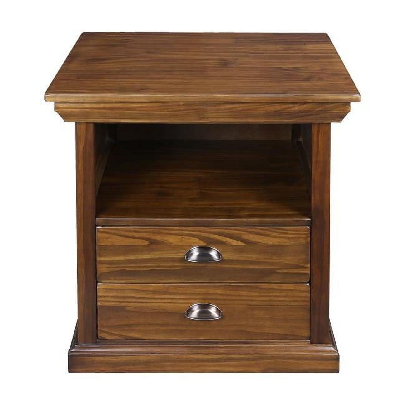 Lincoln Nightstand with Concealed Compartment, Concealment Furniture - Mocha