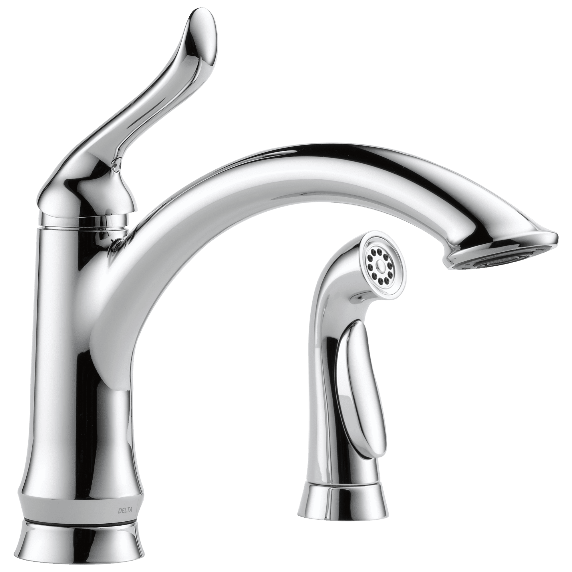 Sleek Transitional Single-Handle Kitchen Faucet in Stainless Steel