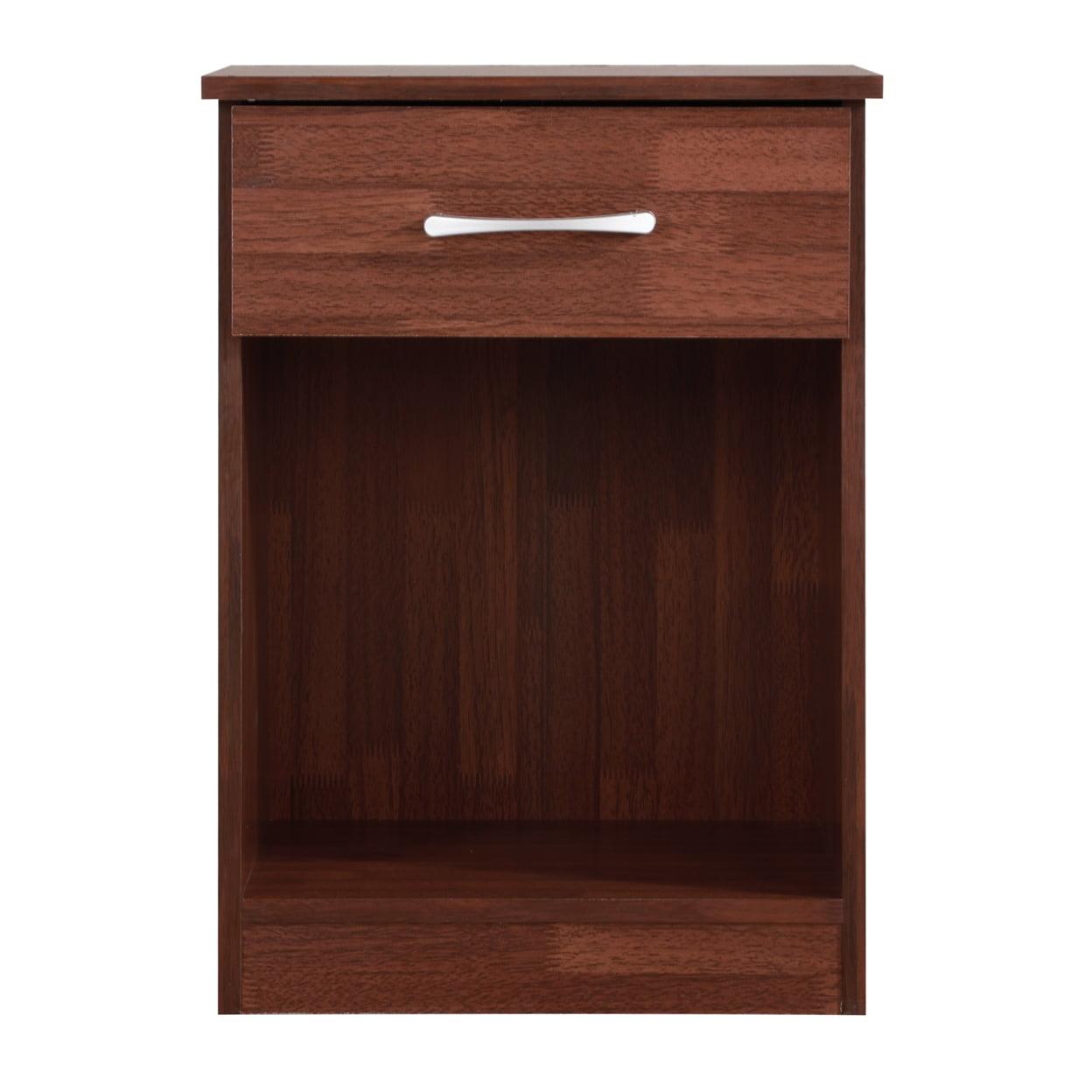 24 x 16 x 18 in. Lindsey 1-Drawer Nightstand, Cherry