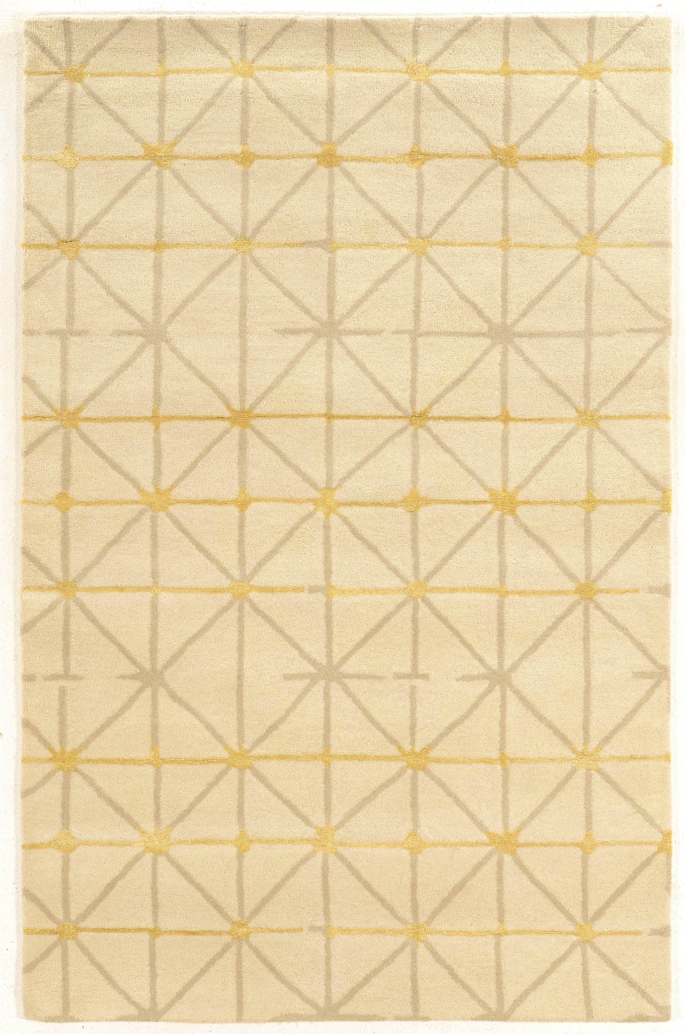 Ivory Elegance Hand-Tufted Wool and Viscose 8'x11' Area Rug