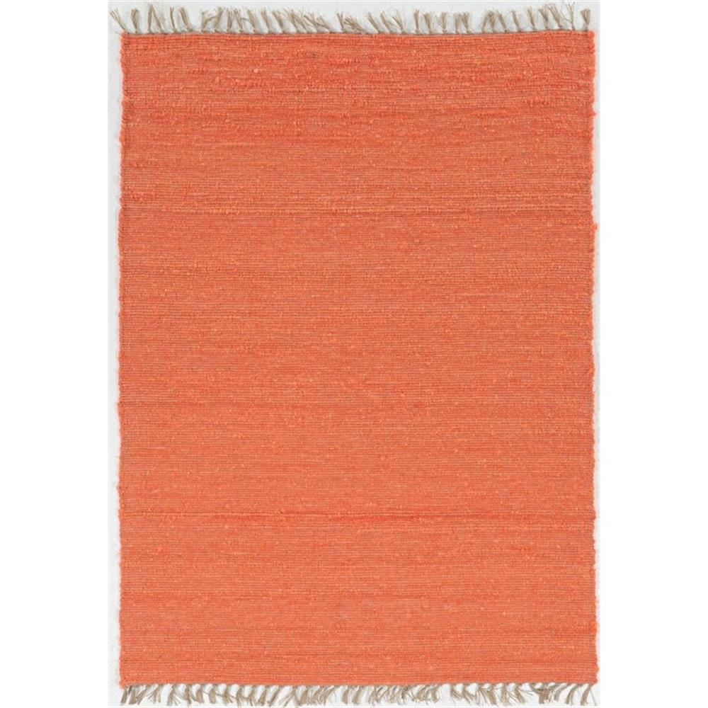 Handmade Coral Wool Reversible Rectangular Area Rug 3'5" x 5'5"