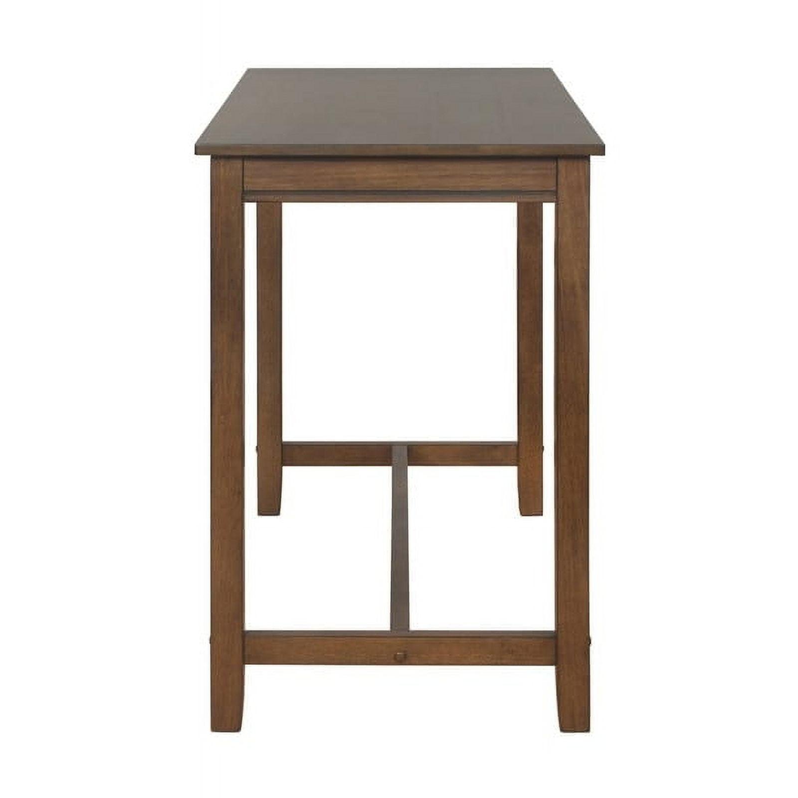 Linon Home Decor Bridgeport 36-inch Counter Height Pub Table Rustic Brown Cabin & Lodge, Traditional, Casual