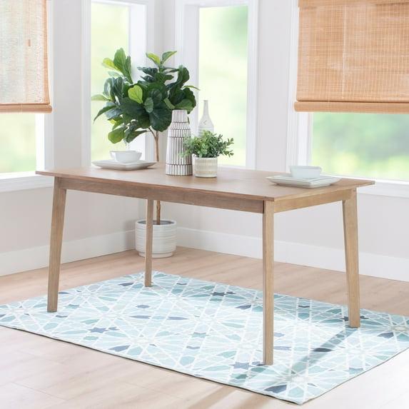 Linon Home Decor Dolan Solid Rubberwood 60-inch Dining Table Natural