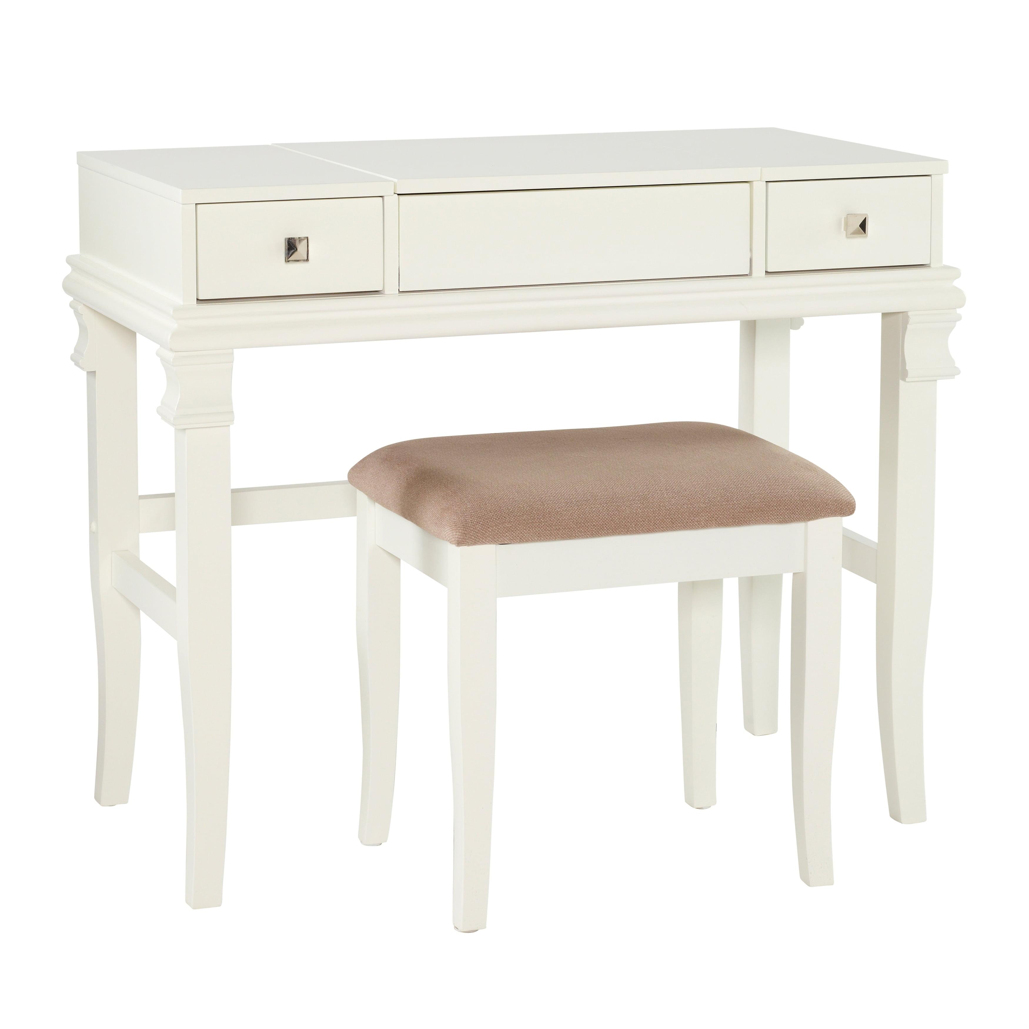 Linon Home Decor Linon Orhei White Vanity Set