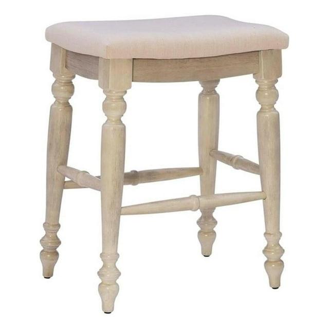 Kelly Clarkson Home Jordyn Backless Upholstered Wood Counter & Bar Stool