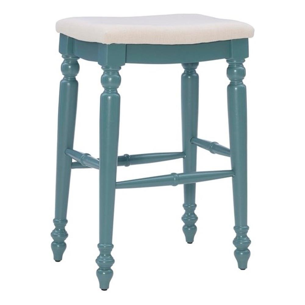 Kelly Clarkson Home Jordyn Backless Upholstered Wood Counter & Bar Stool