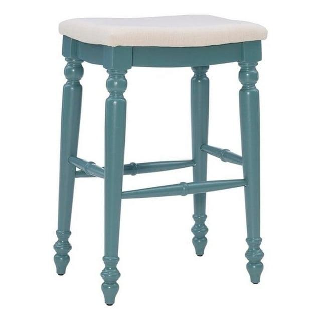 Kelly Clarkson Home Jordyn Backless Upholstered Wood Counter & Bar Stool
