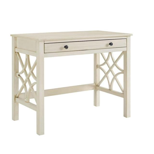 Gracie Oaks Whitley Antique 38" Two-Drawer Wooden Writing Desk
