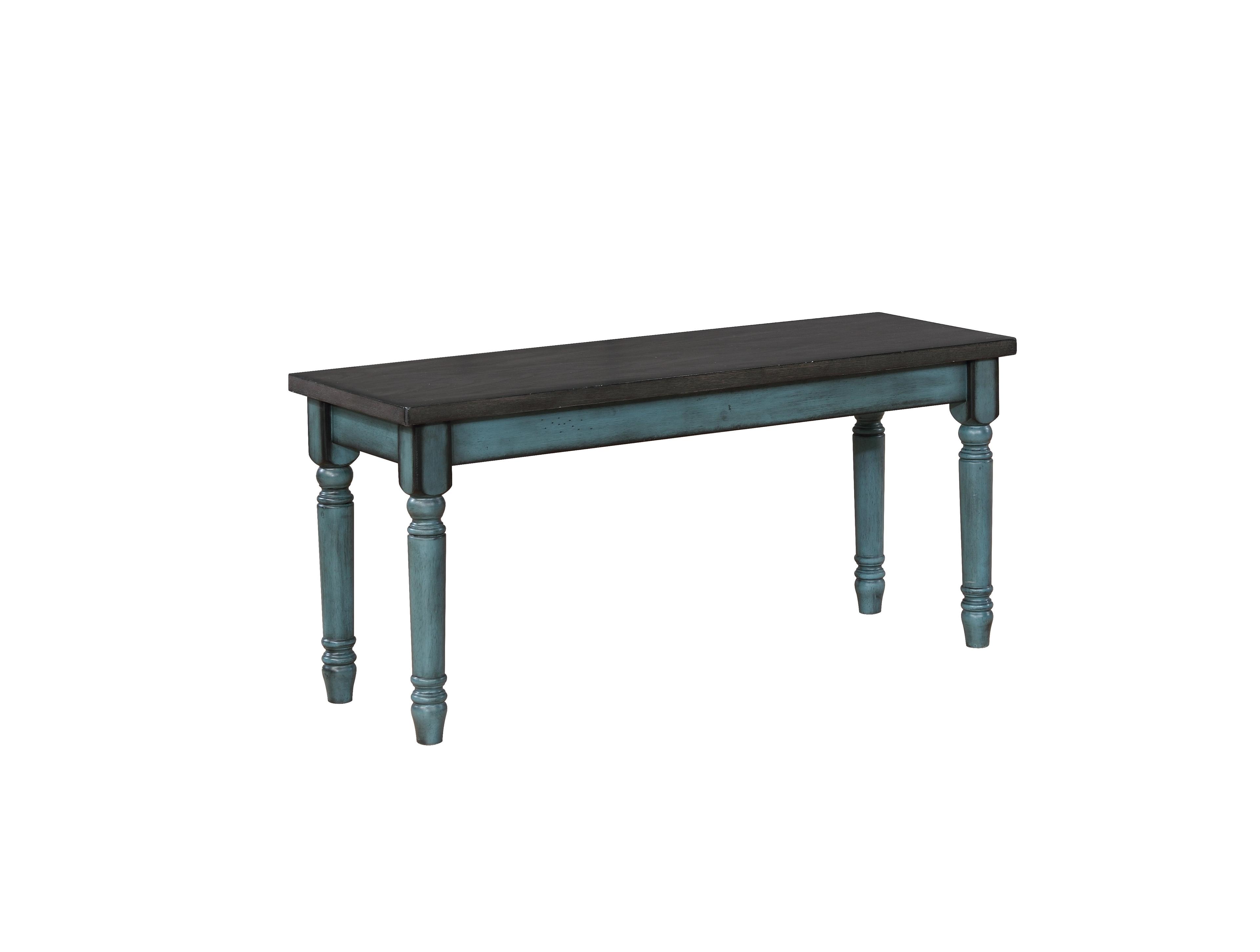 Ivor 40" Two Tone Solid Wood Farmhouse Dining Bench