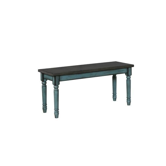 Laurel Foundry Modern Farmhouse® Ivor 40" Two Tone Solid Wood Farmhouse Dining Bench