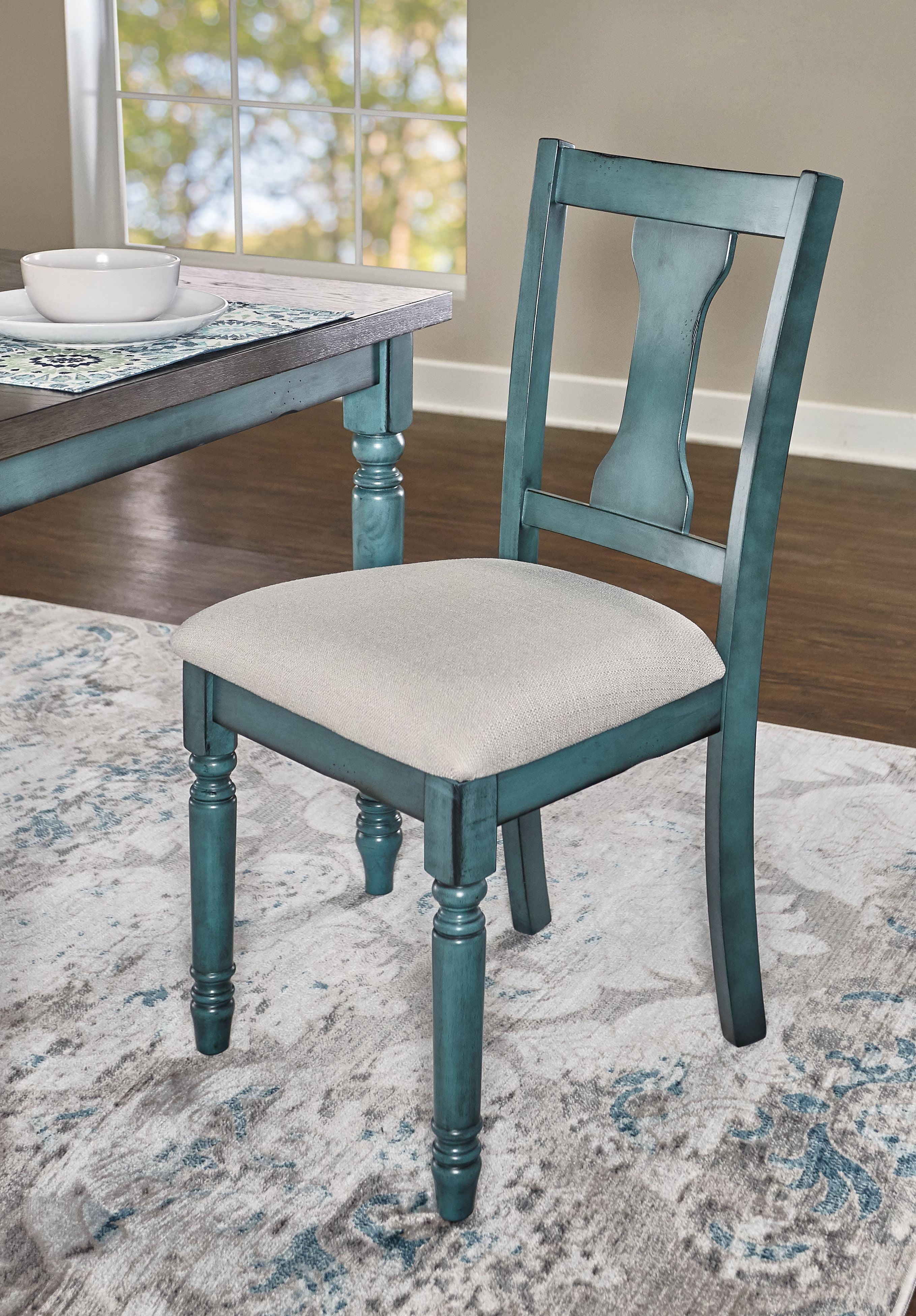 Willow Slat Back Turned Leg Upholstered Side Chair