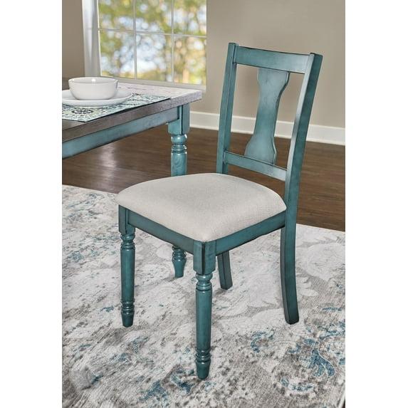 Ivor Slat Back Turned Leg Upholstered Side Chair