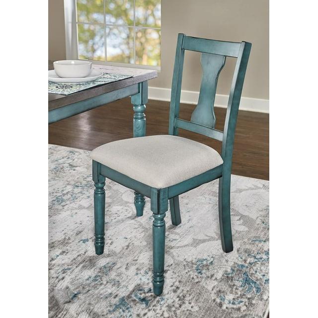 Ivor Slat Back Turned Leg Upholstered Side Chair