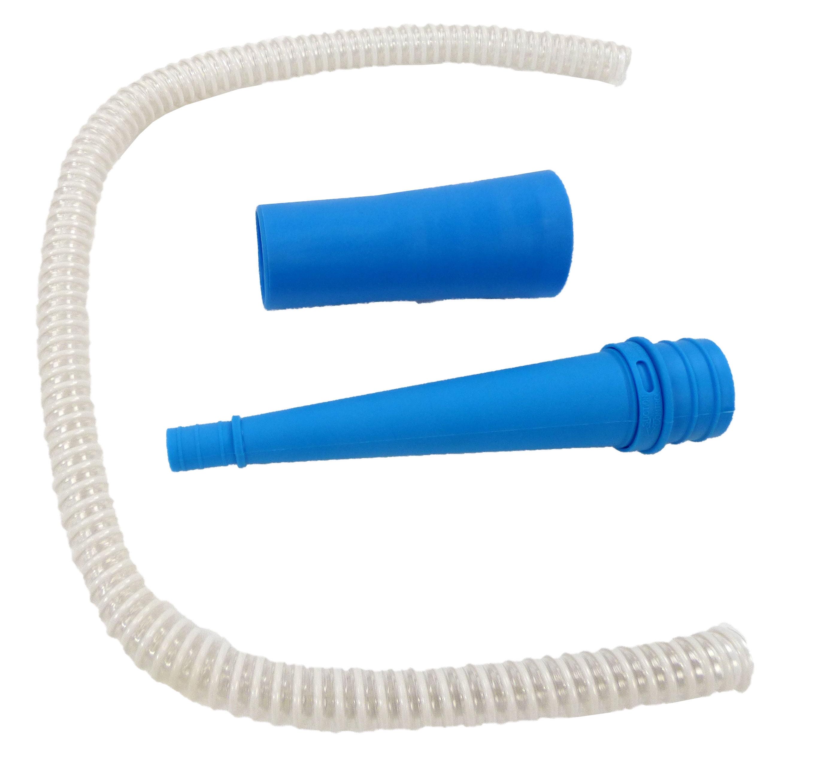 Blue Flexible Dryer Lint Vacuum Hose Attachment