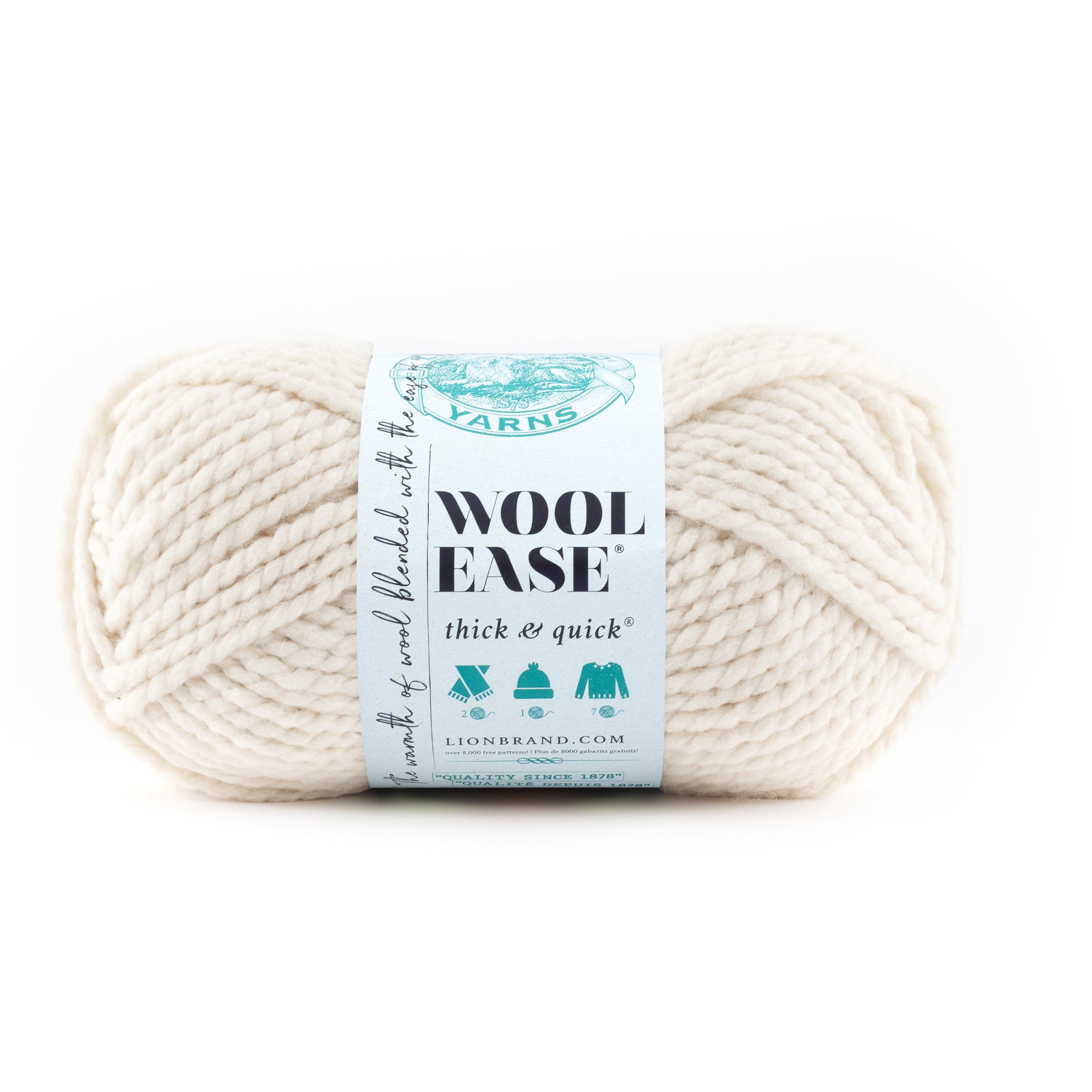 Lion Brand Yarns Wool Ease Thick & Quick Fisherman Yarn, 1 Each
