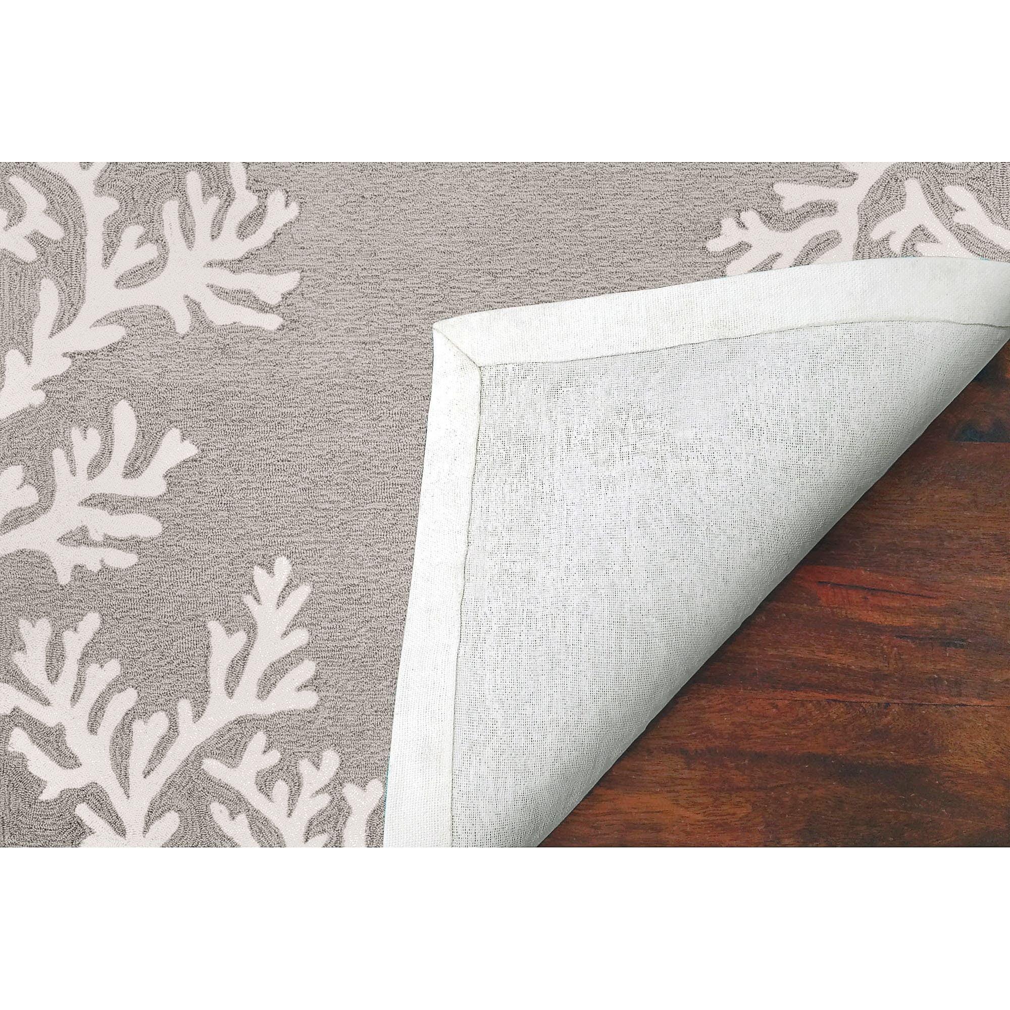 Coral Border Outdoor Rug