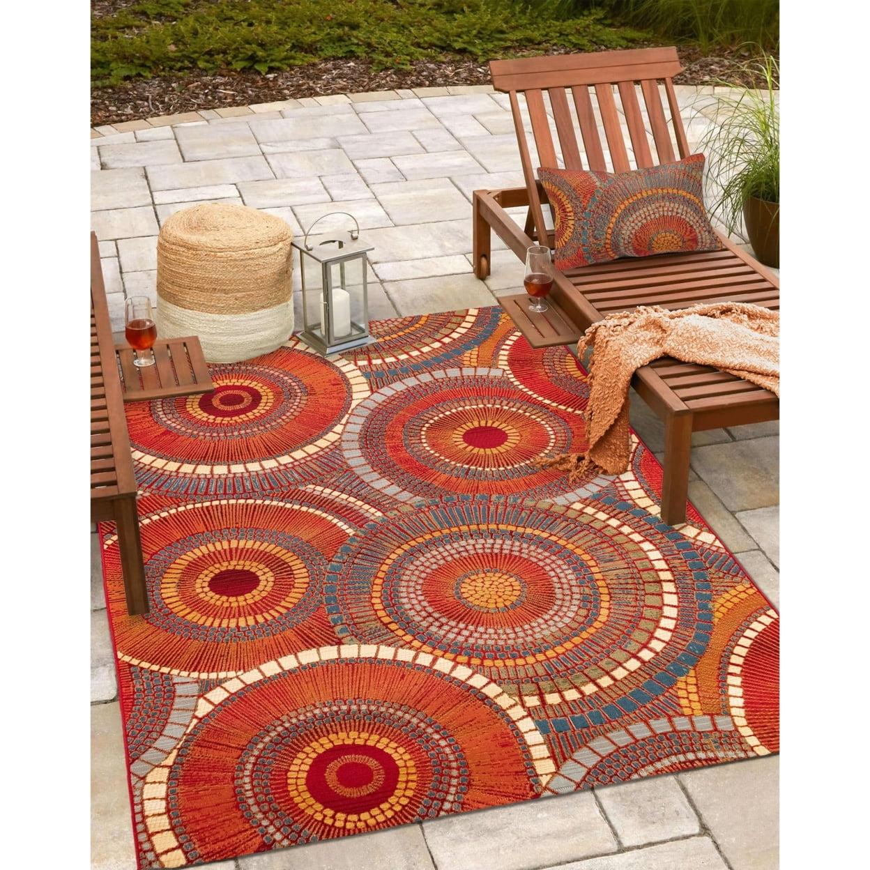 Liora Manne Marina Geometric Indoor/Outdoor Rug..