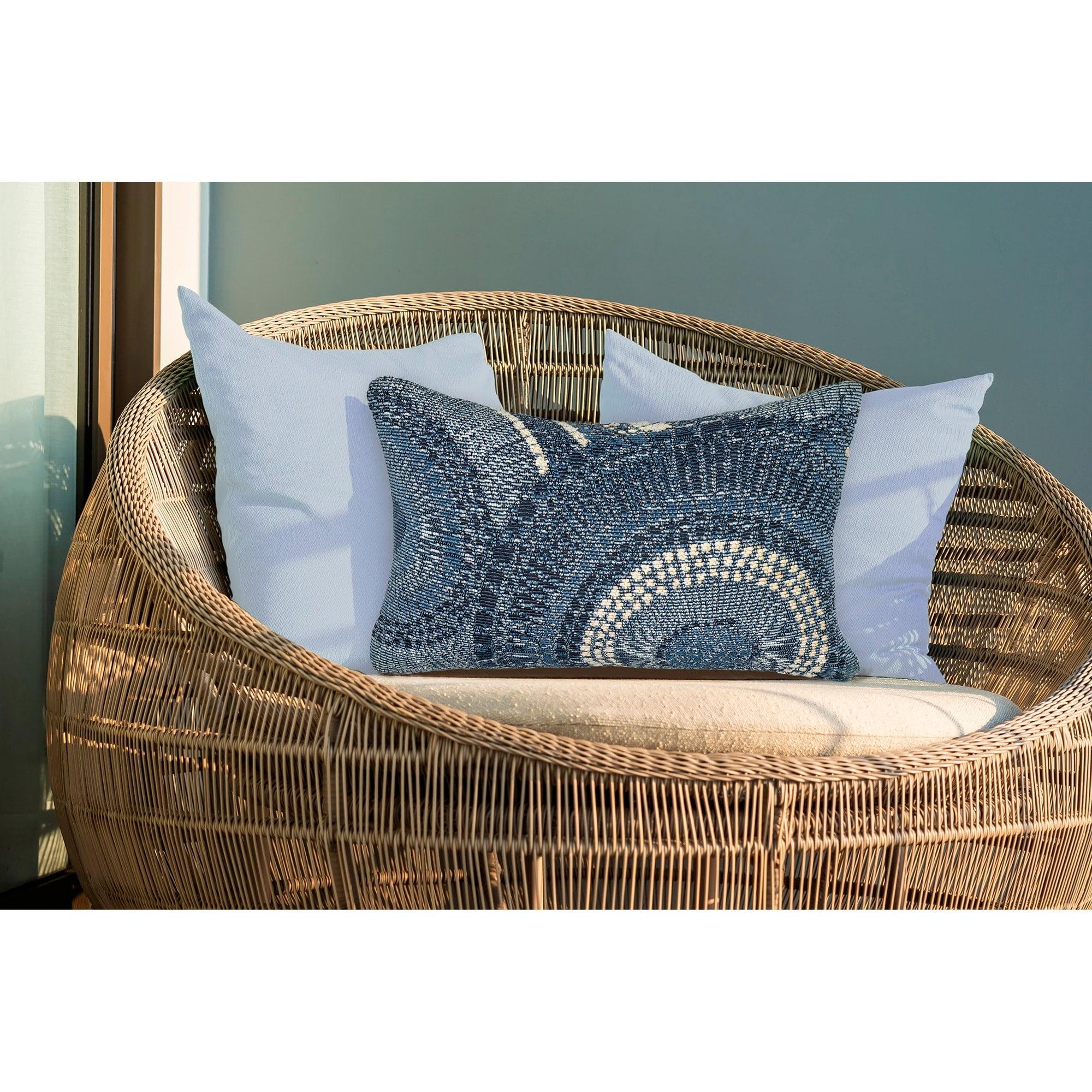 Marina Abstract Indoor/Outdoor Throw Pillow