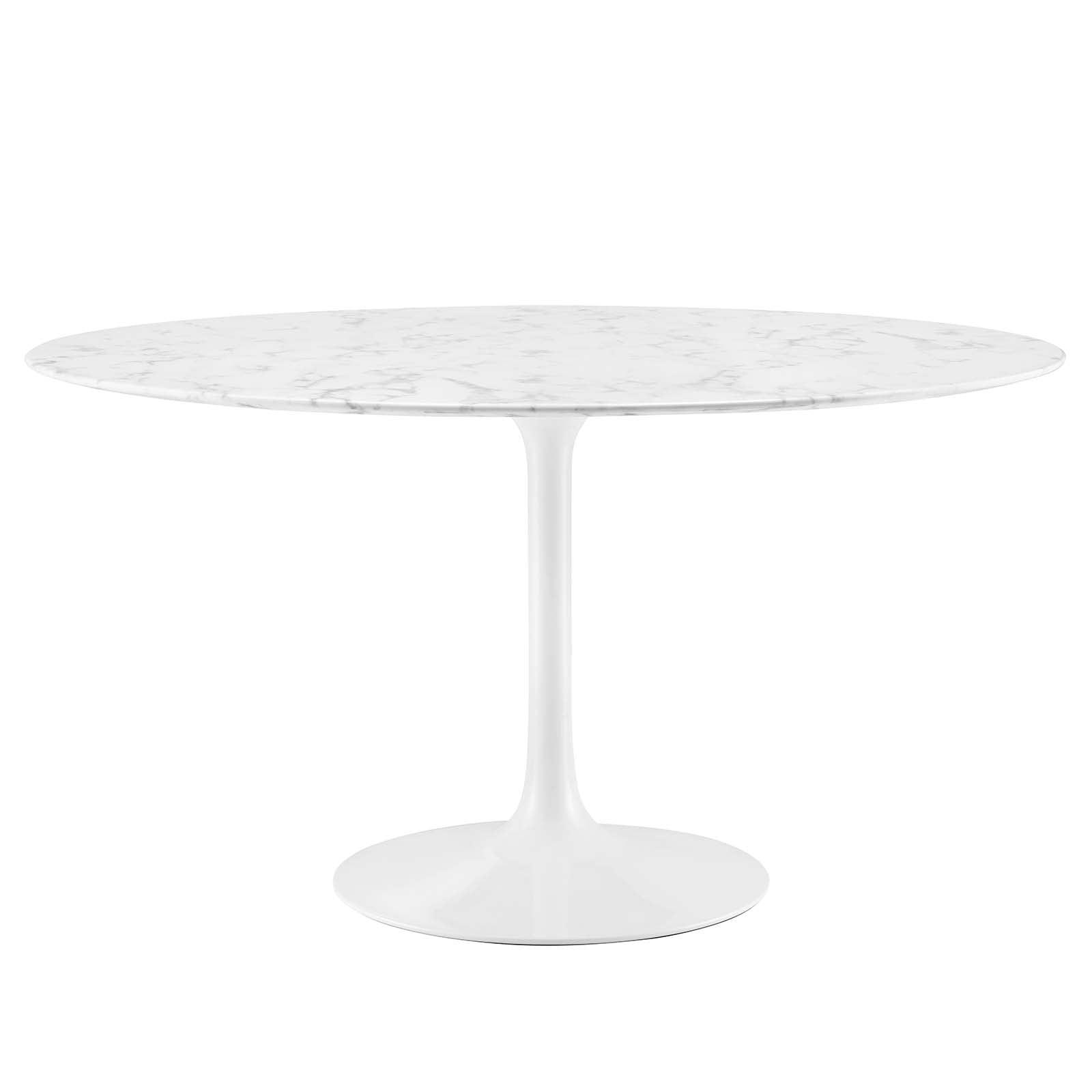 Modway Lippa Oval Artificial Marble Dining Table