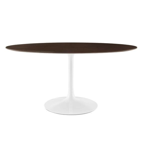 Modway Modway Silver Orchid Fein Oval Dining Table