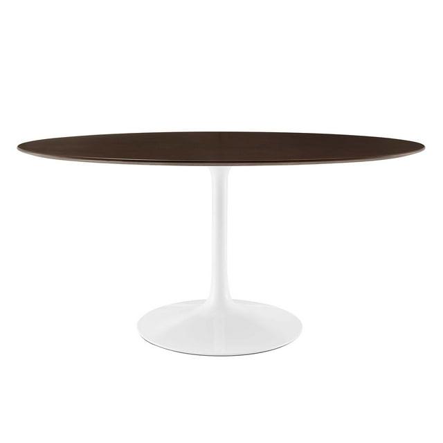 Modway Modway Silver Orchid Fein Oval Dining Table