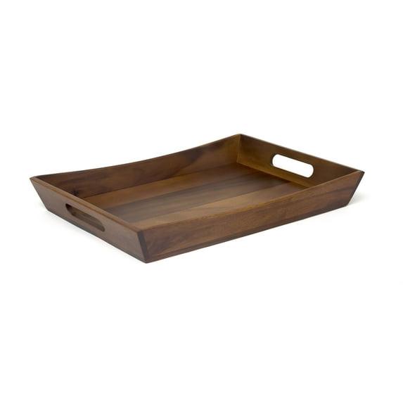 Lipper Acacia Curved Serving Tray