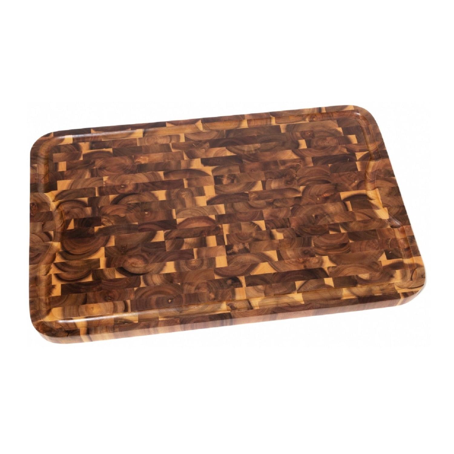 Lipper International Acacia Supreme End Grain Board with Juice Groove