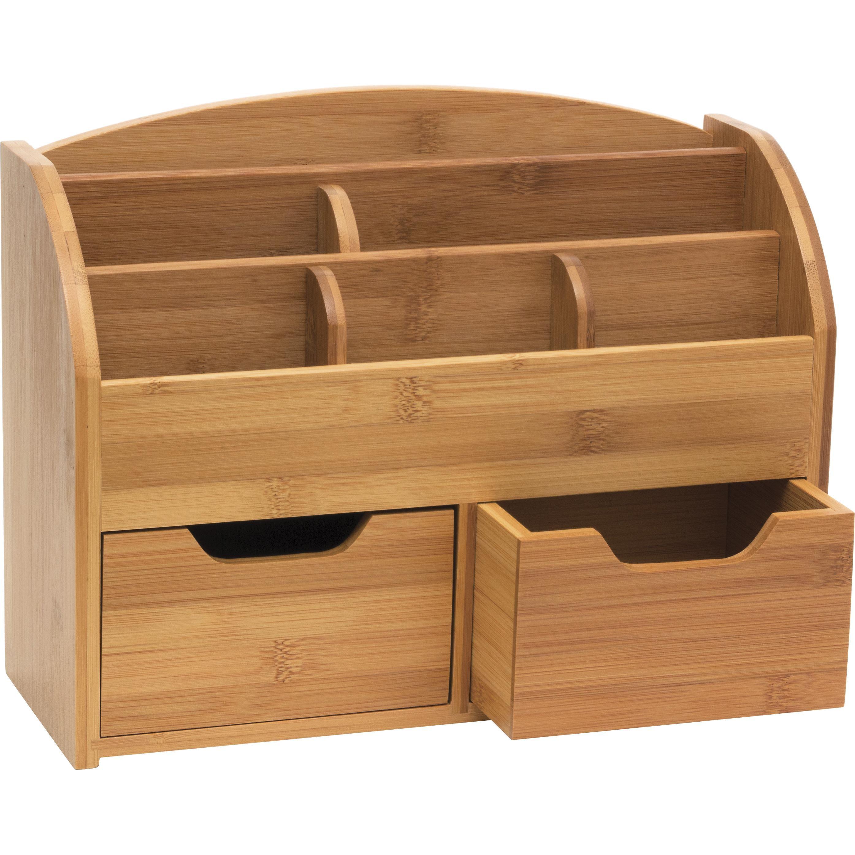 Lipper International Bamboo Space Saving Desk Organizer