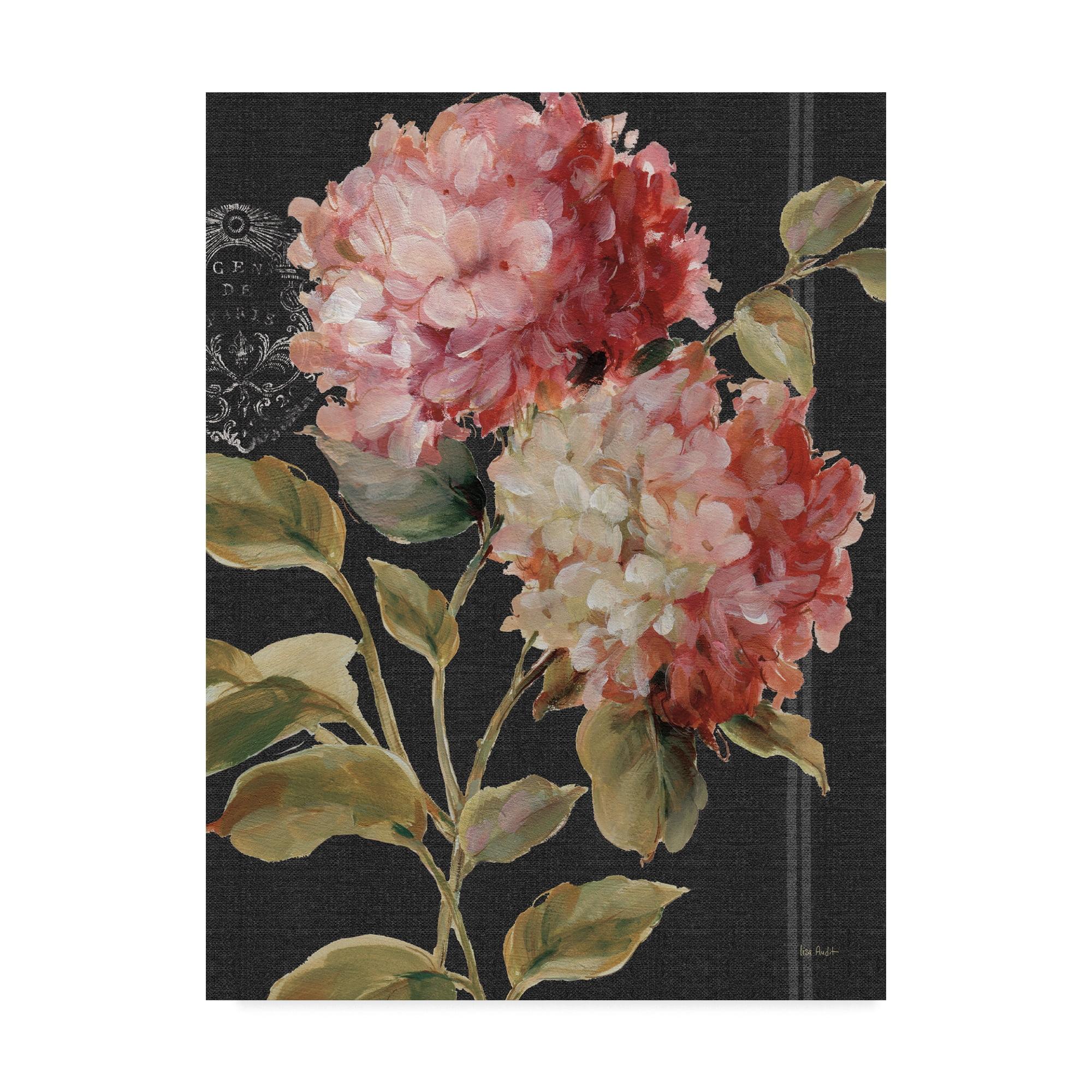 Harmonious Hydrangeas Pink Floral Canvas Art