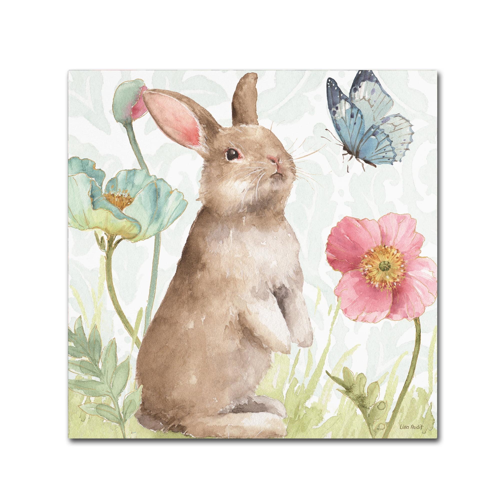 Lisa Audit Spring Softies Bunnies II Canvas Art