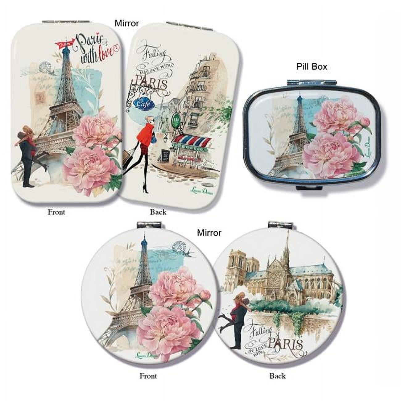 Lissom Design  3 Paris with Love Mirror & Pill Box Set