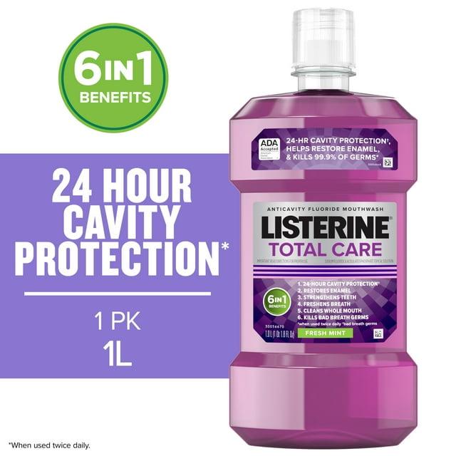 Listerine Total Care Anticavity Fluoride Mouthwash - 1L