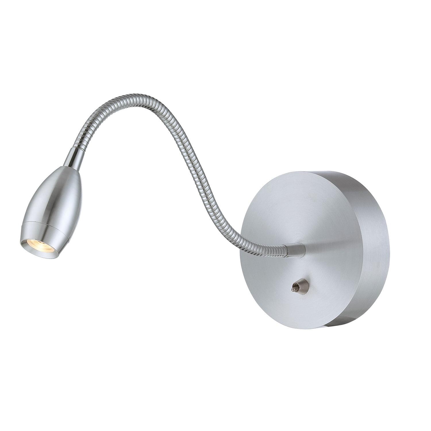 Lite Source Ls-16803Alu Saskia 1 Light Swing Arm Wall Sconce - Silver