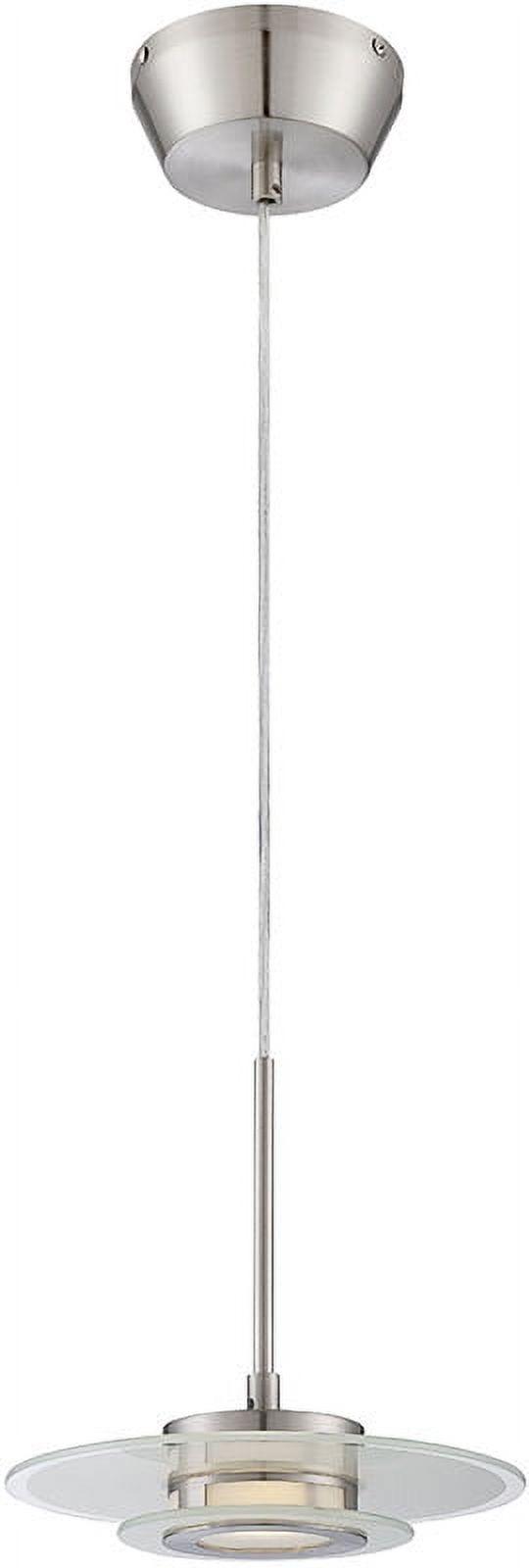 Lite Source Ls-19368 Lexa 1 Light Energy Efficient Pendant - Silver