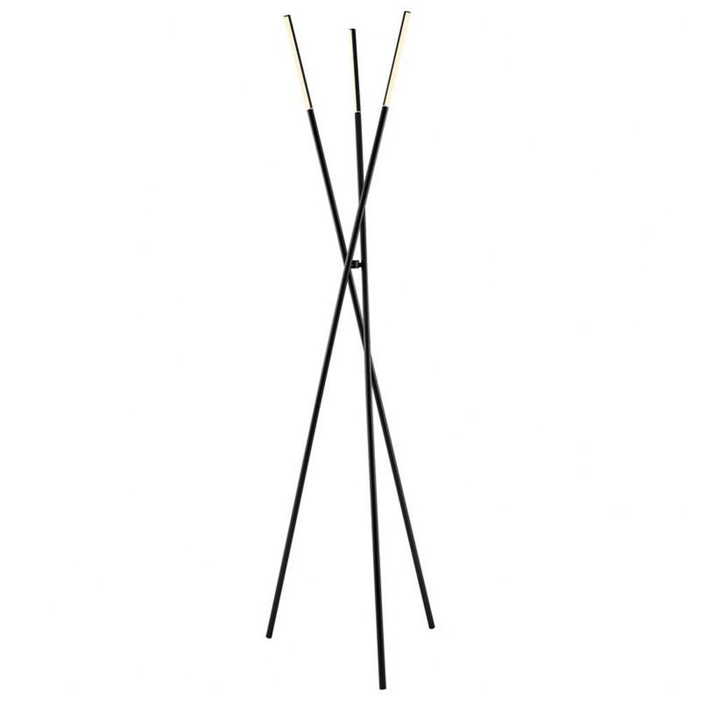 Lorant Minimalist Black Metal LED Tree Floor Lamp, 73.5"