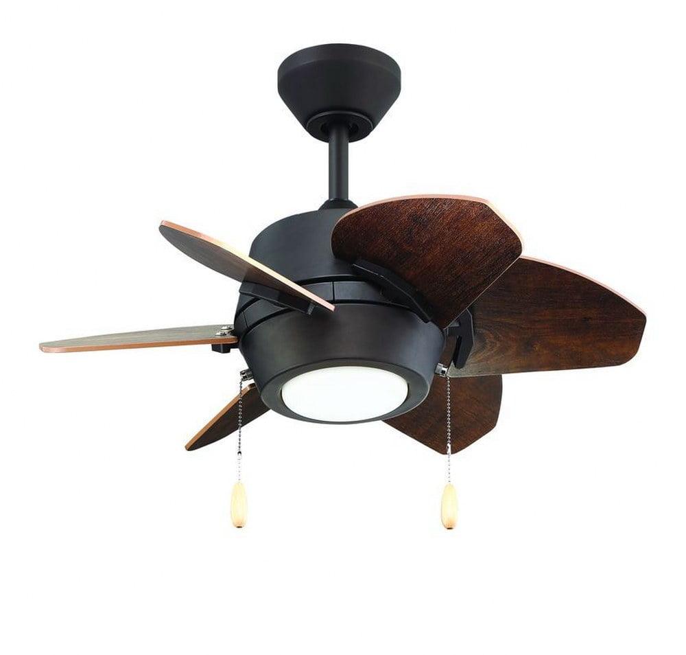 Litex - Gaskin - 6 Blade Ceiling Fan with Light Kit-14.25 Inches Tall and 52