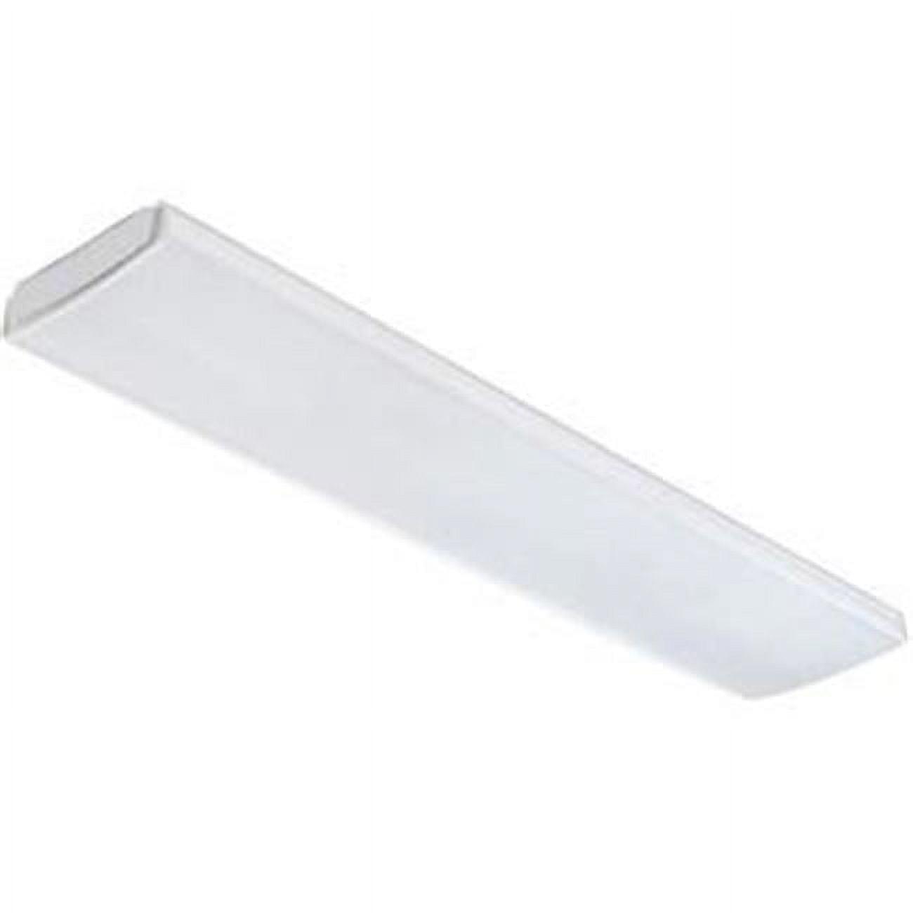 Sleek 4ft White Steel LED Wraparound Light with Acrylic Diffuser