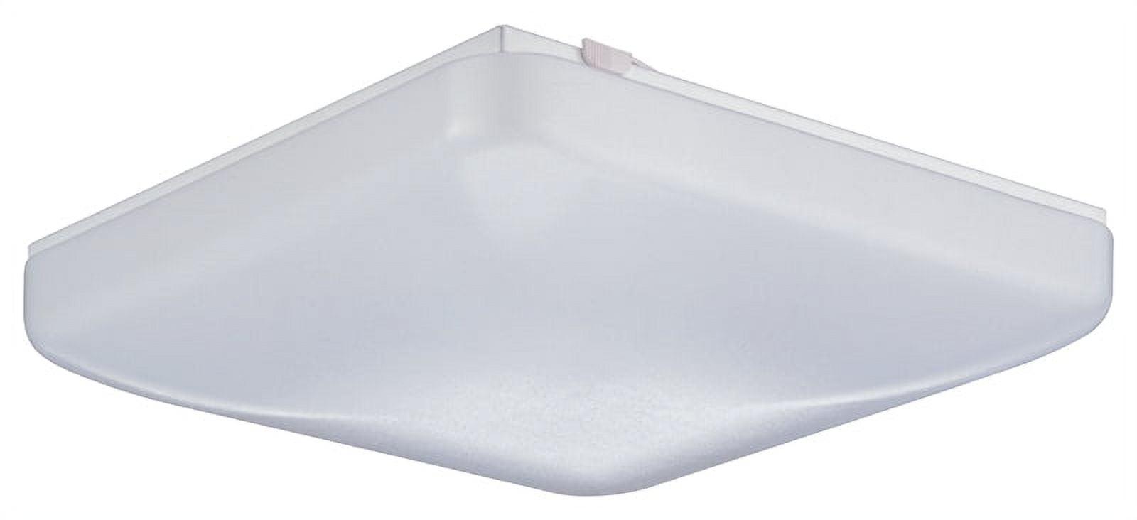 White Acrylic LED Square Flush Mount Light